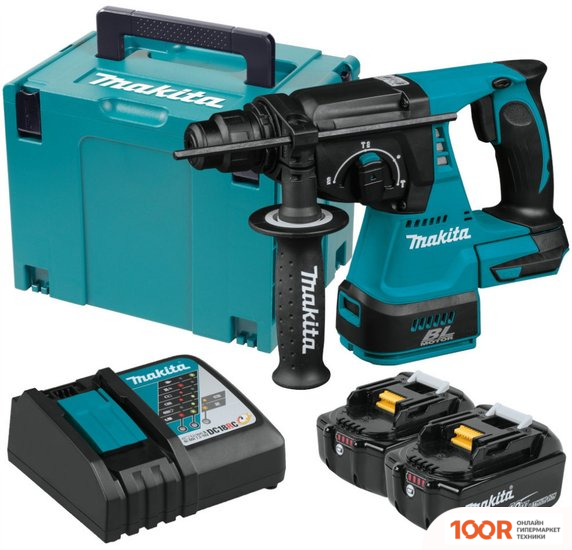 Перфоратор Makita DHR242RTJ (С 2-МЯ АКБ, КЕЙС) (225792)