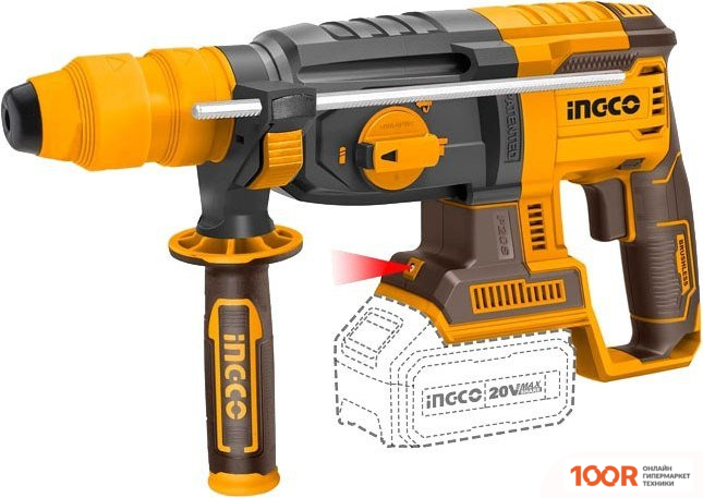 Перфоратор Ingco CRHLI202289 (С 2-МЯ АКБ, КЕЙС) (225731)
