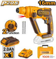 Перфоратор Ingco CRHLI201681 (С 1-ИМ АКБ, КЕЙС) (225728)