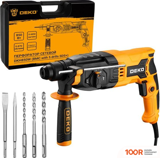 Перфоратор Deko DKH850W 063-4111 (5 ПРЕДМЕТОВ) (225491)