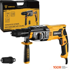 Перфоратор Deko DKH1250W 063-4366 (КЕЙС, БЗП ПАТРОН) (225483)