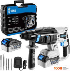 Перфоратор Deko DKCH20FU-LI SET (С 2-МЯ АКБ, КЕЙС, ОСНАСТКА) (225476)
