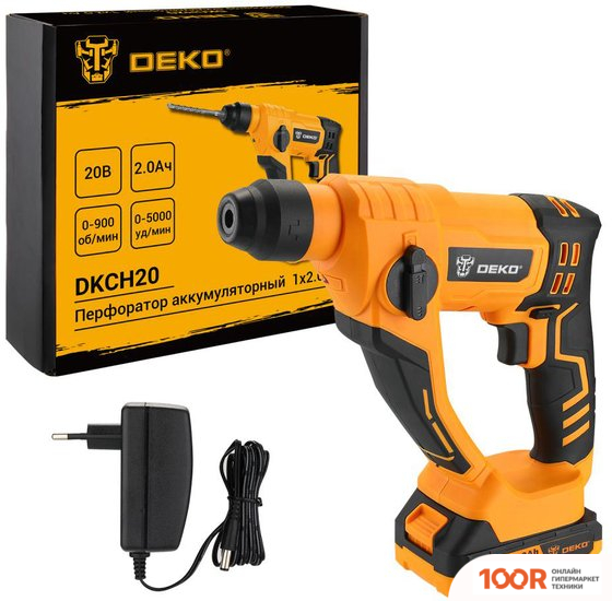 Перфоратор Deko DKCH20 (С 1-ИМ АКБ) (225472)