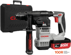 Перфоратор Crown CT28001HX-4 BMC (С 2-МЯ АКБ 4 AH) (225458)