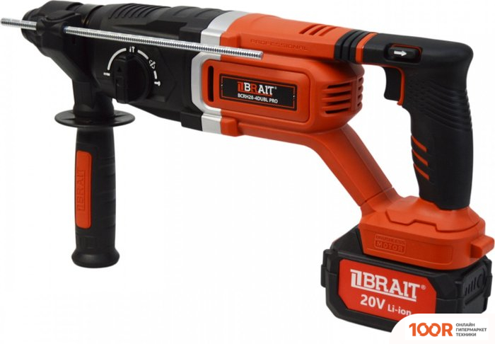 Перфоратор Brait BCRH28-4DUBL PRO (С 2-МЯ АКБ, КЕЙС) (225421)