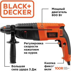 Перфоратор Black & Decker BDHR26KR-RU (225358)