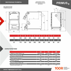 Отопительный котел Термокрафт PRIMUS B 20 КВТ (БЕЗ ВАРОЧНОЙ ПОВЕХНОСТИ) (224348)