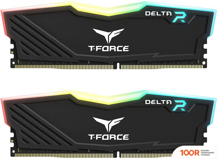 Оперативная память Team T-FORCE DELTA RGB 2X16ГБ DDR4 3600 МГЦ TF3D432G3600HC18JDC01 (223028)