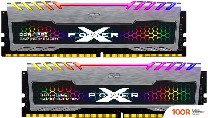 Оперативная память Silicon-Power XPOWER TURBINE RGB 2X8GB DDR4 PC4-25600 SP016GXLZU320BDB (222843)