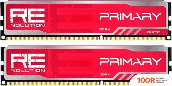 Оперативная память QUMO REVOLUTION PRIMARY 8GB DDR4 PC4-24000 Q4REV-8G3000P16PRIM (222533)