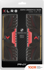 Оперативная память PNY XLR8 GAMING 2X8GB DDR4 PC4-21300 MD16GK2D4266616XR (222451)