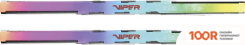 Оперативная память Patriot VIPER VENOM RGB 2X16ГБ DDR5 6600МГЦ PVVR532G660C34K (222423)