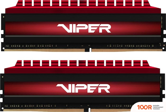 Оперативная память Patriot VIPER 4 SERIES 2X32ГБ DDR4 3200 МГЦ PV464G320C6K (222327)