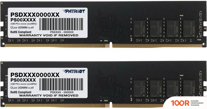 Оперативная память Patriot SIGNATURE LINE 2X16GB DDR4 PC4-25600 PSD432G3200K (222250)