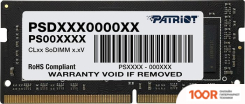 Оперативная память Patriot SIGNATURE LINE 16GB DDR4 SODIMM PC4-21300 PSD416G266681S (222237)