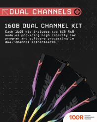 Оперативная память OCPC X3 RGB WHITE 8ГБ DDR4 3200 МГЦ MMX3A8GD432C16W (222200)