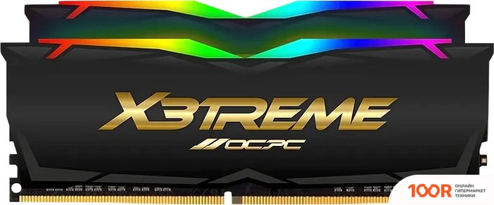 Оперативная память OCPC X3 RGB BLACK LABEL 2X8ГБ DDR4 3600 МГЦ MMX3A2K16GD436C18BL (222183)