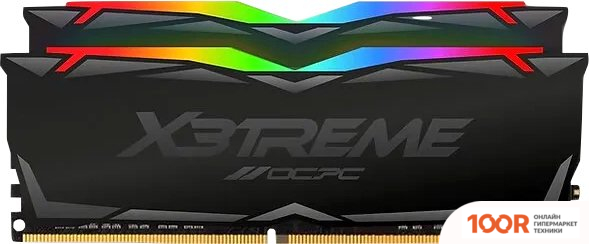 Оперативная память OCPC X3 RGB BLACK 2X16ГБ DDR4 3600 МГЦ MMX3A2K32GD436C18 (222174)
