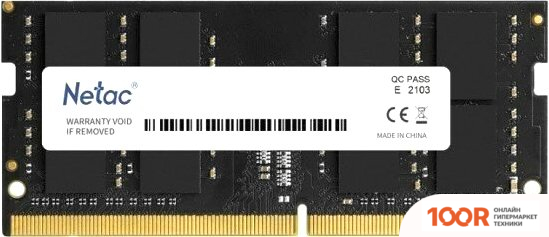 Оперативная память Netac BASIC 16ГБ DDR5 SODIMM 4800 МГЦ NTBSD5N48SP-16 (222052)