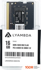 Оперативная память Lyambda 16ГБ DDR5 SODIMM 5600 МГЦ LRS5M56C46N1/16 (221918)