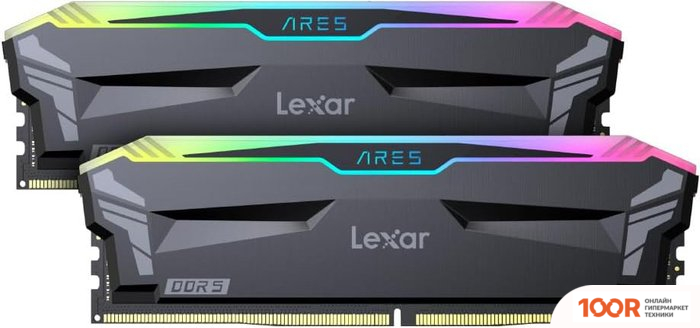 Оперативная память Lexar ARES RGB 2X16ГБ DDR5 5600 МГЦ LD5AU016G-R5600GDGA (221904)