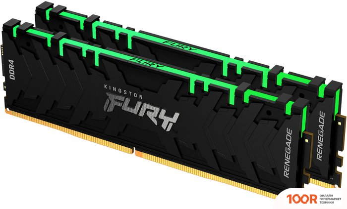 Оперативная память Kingston FURY RENEGADE RGB 2X8GB DDR4 PC4-28800 KF436C16RBAK2/16 (221769)