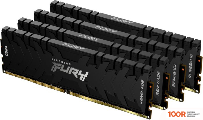 Оперативная память Kingston FURY RENEGADE 4X16GB DDR4 PC4-28800 KF436C16RB1K4/64 (221674)