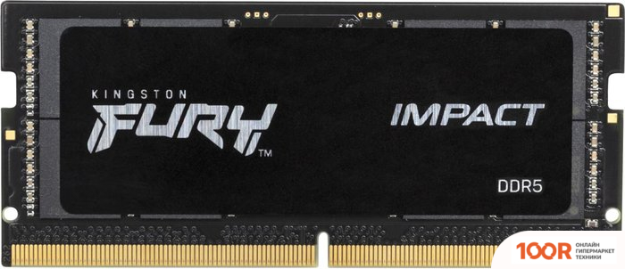 Оперативная память Kingston FURY IMPACT 8ГБ DDR5 SODIMM 4800 МГЦ KF548S38IB-8 (221579)