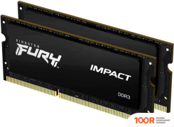 Оперативная память Kingston FURY IMPACT 2X8GB DDR3 SODIMM PC3-12800 KF316LS9IBK2/16 (221562)