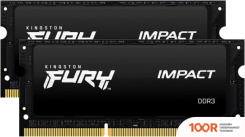 Оперативная память Kingston FURY IMPACT 2X8GB DDR3 SODIMM PC3-12800 KF316LS9IBK2/16 (221562)