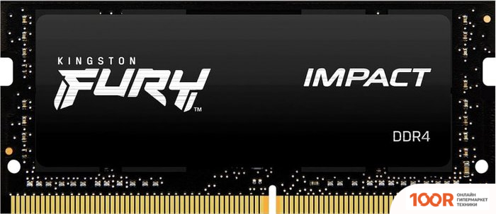 Оперативная память Kingston FURY IMPACT 16GB DDR4 SODIMM PC4-25600 KF432S20IB1/16 (221538)