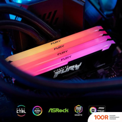 Оперативная память Kingston FURY BEAST RGB 4X8ГБ DDR4 3600 МГЦ KF436C17BB2AK4/32 (221506)