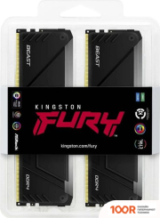 Оперативная память Kingston FURY BEAST RGB 4X32ГБ DDR4 3600 МГЦ KF436C18BB2AK4/128 (221495)