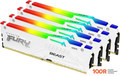 Оперативная память Kingston FURY BEAST RGB 4X16ГБ DDR5 5600 МГЦ KF556C40BWAK4-64 (221486)