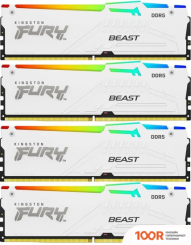 Оперативная память Kingston FURY BEAST RGB 4X16ГБ DDR5 5600 МГЦ KF556C40BWAK4-64 (221486)