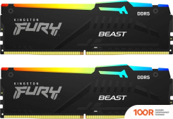 Оперативная память Kingston FURY BEAST RGB 2X8ГБ DDR5 6000МГЦ KF560C40BBAK2-16 (221442)