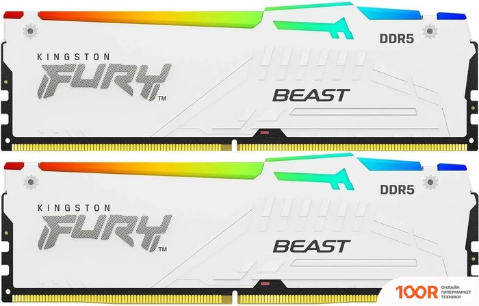 Оперативная память Kingston FURY BEAST RGB 2X16ГБ DDR5 6000 МГЦ KF560C36BWE2AK2-32 (221385)