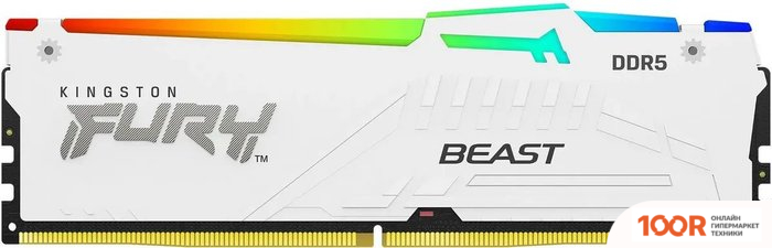 Оперативная память Kingston FURY BEAST RGB 16ГБ DDR5 6000 МГЦ KF560C36BWE2A-16 (221344)