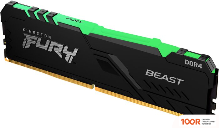 Оперативная память Kingston FURY BEAST RGB 16GB DDR4 PC4-25600 KF432C16BB1A/16 (221318)