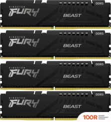 Оперативная память Kingston FURY BEAST 4X16ГБ DDR5 6000 МГЦ KF560C40BBK4-64 (221277)