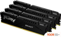 Оперативная память Kingston FURY BEAST 4X16ГБ DDR5 5600МГЦ KF556C40BBK4-64 (221276)
