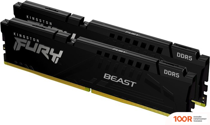 Оперативная память Kingston FURY BEAST 2X8ГБ DDR5 5600МГЦ KF556C36BBEK2-16 (221229)