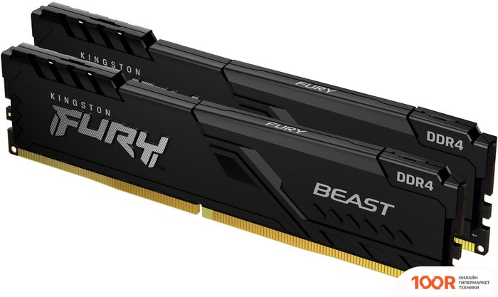Оперативная память Kingston FURY BEAST 2X8GB DDR4 PC4-28800 KF436C17BBK2/16 (221222)