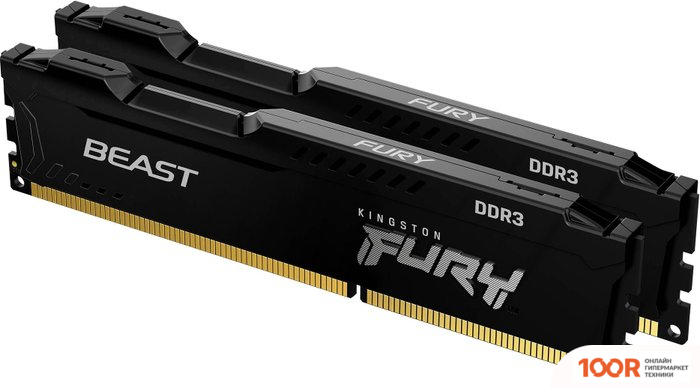 Оперативная память Kingston FURY BEAST 2X8GB DDR3 PC3-14900 KF318C10BBK2/16 (221216)