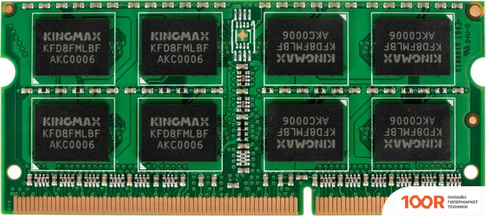 Оперативная память Kingmax 8ГБ DDR3 SODIMM 1600 МГЦ KM-SD3-1600-8GS (220817)