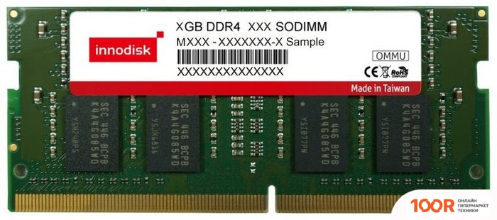 Оперативная память Innodisk 8ГБ DDR4 SODIMM 2400 МГЦ M4S0-8GSSO5SJ (220751)