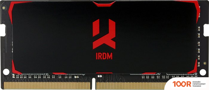 Оперативная память GOODRAM IRDM 8ГБ DDR4 SODIMM 3200МГЦ IR-3200S464L16SA/8G (220320)
