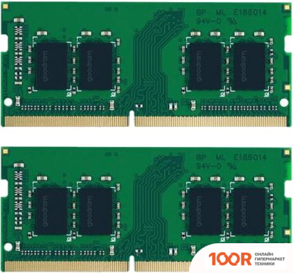 Оперативная память GOODRAM 2X16ГБ DDR4 SODIMM 2666 МГЦ W-AE26S32K (220300)
