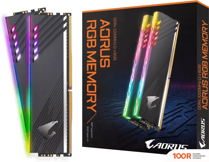 Оперативная память Gigabyte AORUS RGB 2X8GB DDR4 PC4-25600 GP-ARS16G32 (220286)