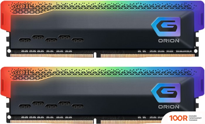 Оперативная память GeIL ORION RGB 2X8GB DDR4 PC4-25600 GOSG416GB3200C16ADC (220229)